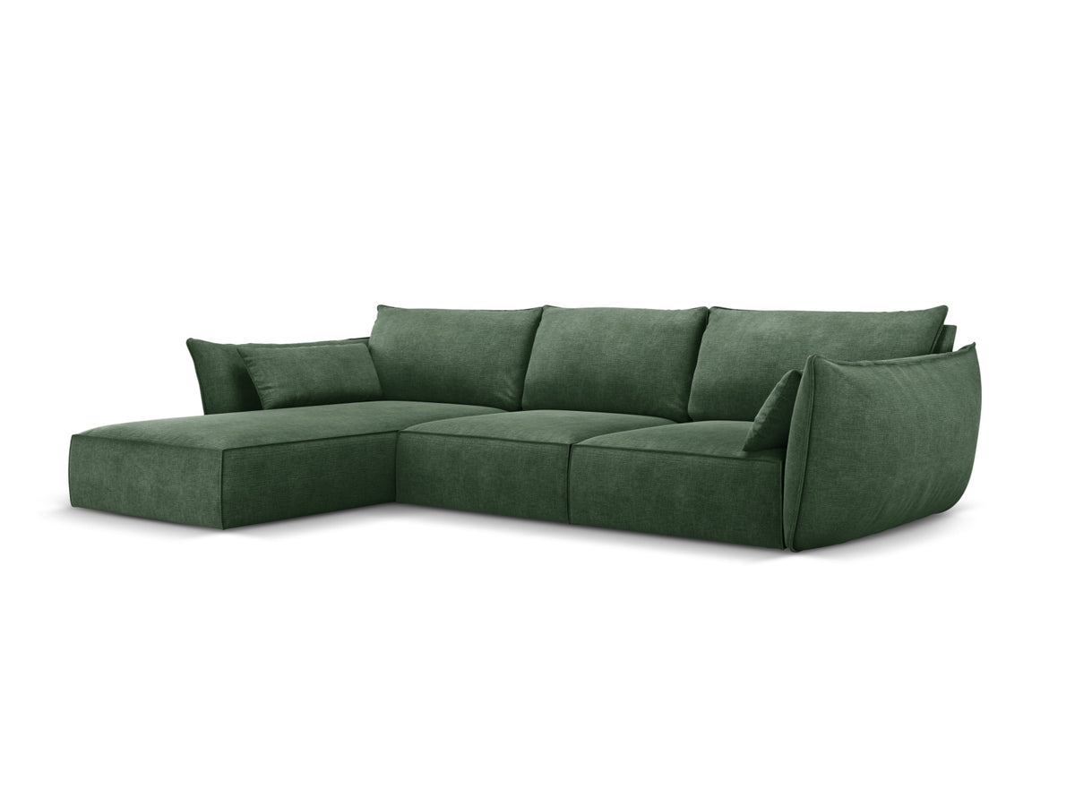 Kaelle Ecksofa links 4 Sitzer in Bottle Green-Over The Horizon präsentiert im Onlineshop von KAQTU Design AG. L-Sofa links ist von Micadoni
