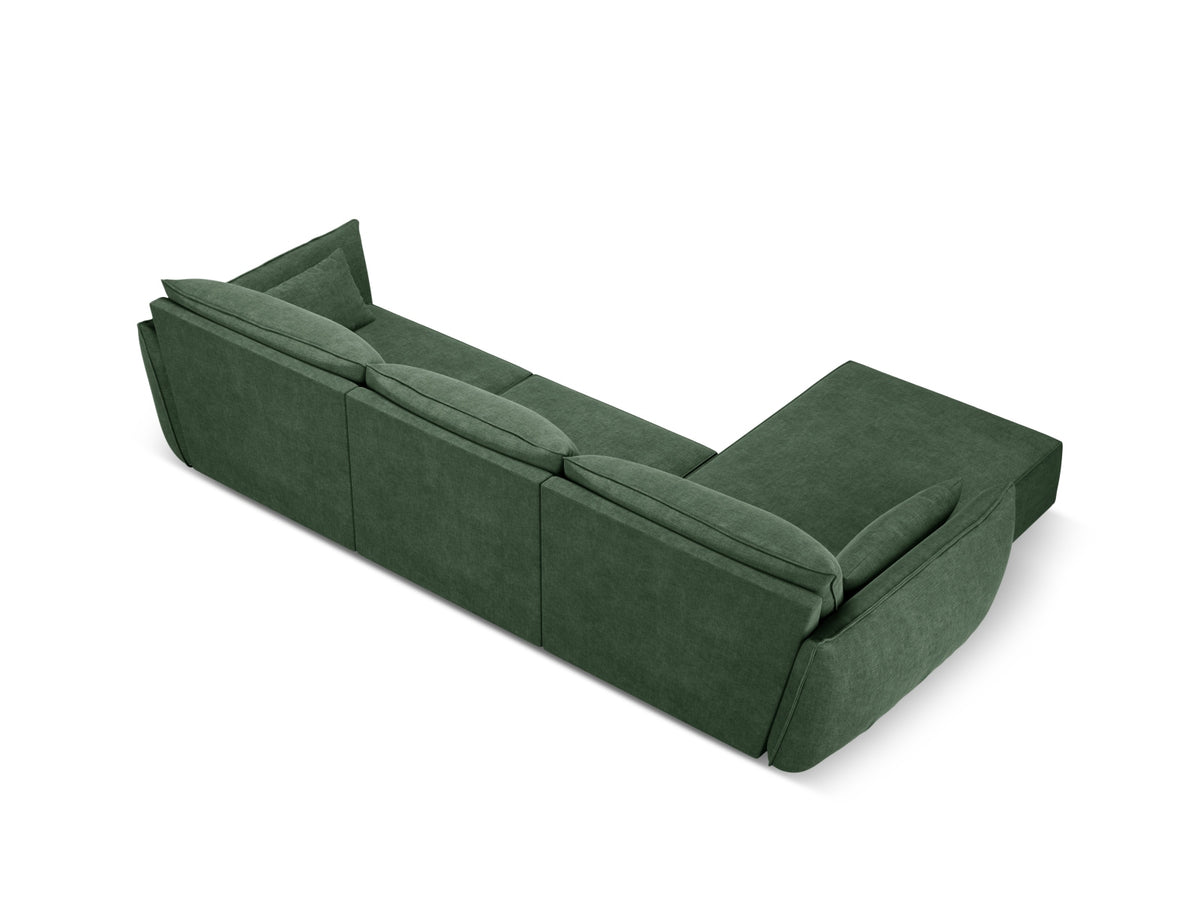 Kaelle Ecksofa links 4 Sitzer in Bottle Green-Over The Horizon präsentiert im Onlineshop von KAQTU Design AG. L-Sofa links ist von Micadoni
