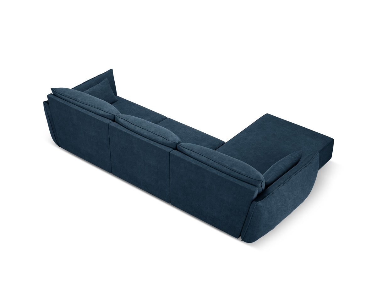 Kaelle Ecksofa links 4 Sitzer in Royal Blue-Over The Horizon präsentiert im Onlineshop von KAQTU Design AG. L-Sofa links ist von Micadoni