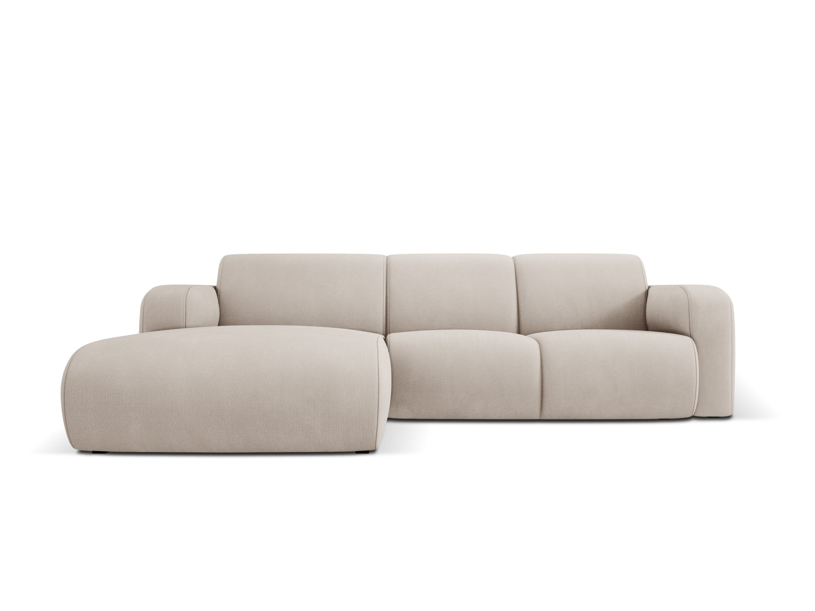 Molino Ecksofa links 4 Sitzer in Beige-Rebel präsentiert im Onlineshop von KAQTU Design AG. L-Sofa links ist von Micadoni