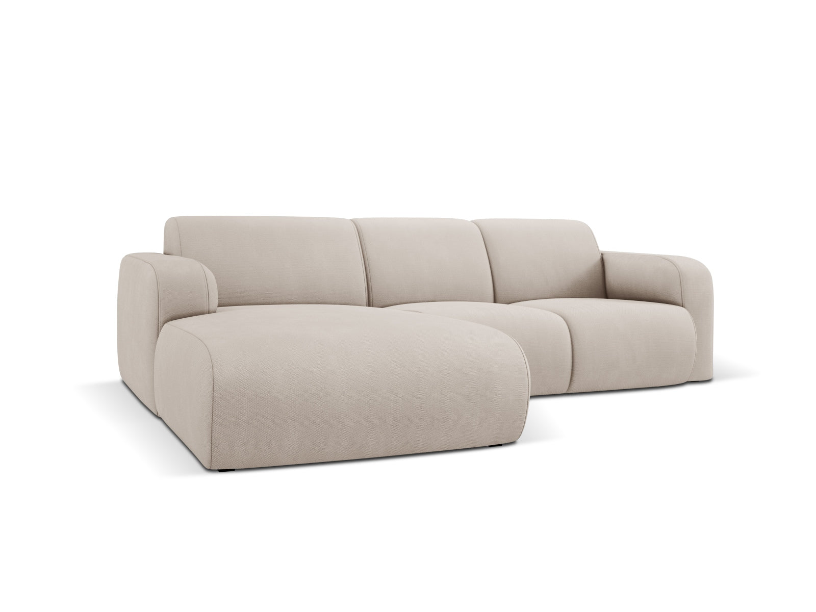Molino Ecksofa links 4 Sitzer in Beige-Rebel präsentiert im Onlineshop von KAQTU Design AG. L-Sofa links ist von Micadoni