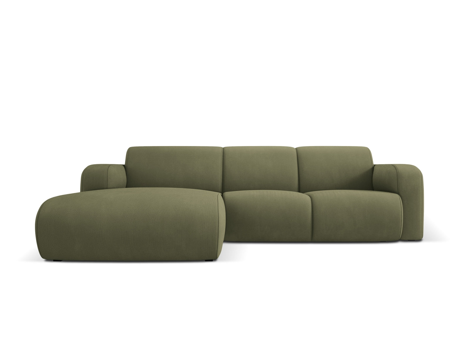 Molino Ecksofa links 4 Sitzer in Light Green-Rebel präsentiert im Onlineshop von KAQTU Design AG. L-Sofa links ist von Micadoni
