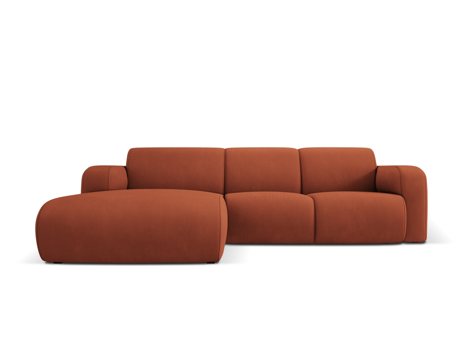 Molino Ecksofa links 4 Sitzer in Orange präsentiert im Onlineshop von KAQTU Design AG. Ecksofa links ist von Micadoni