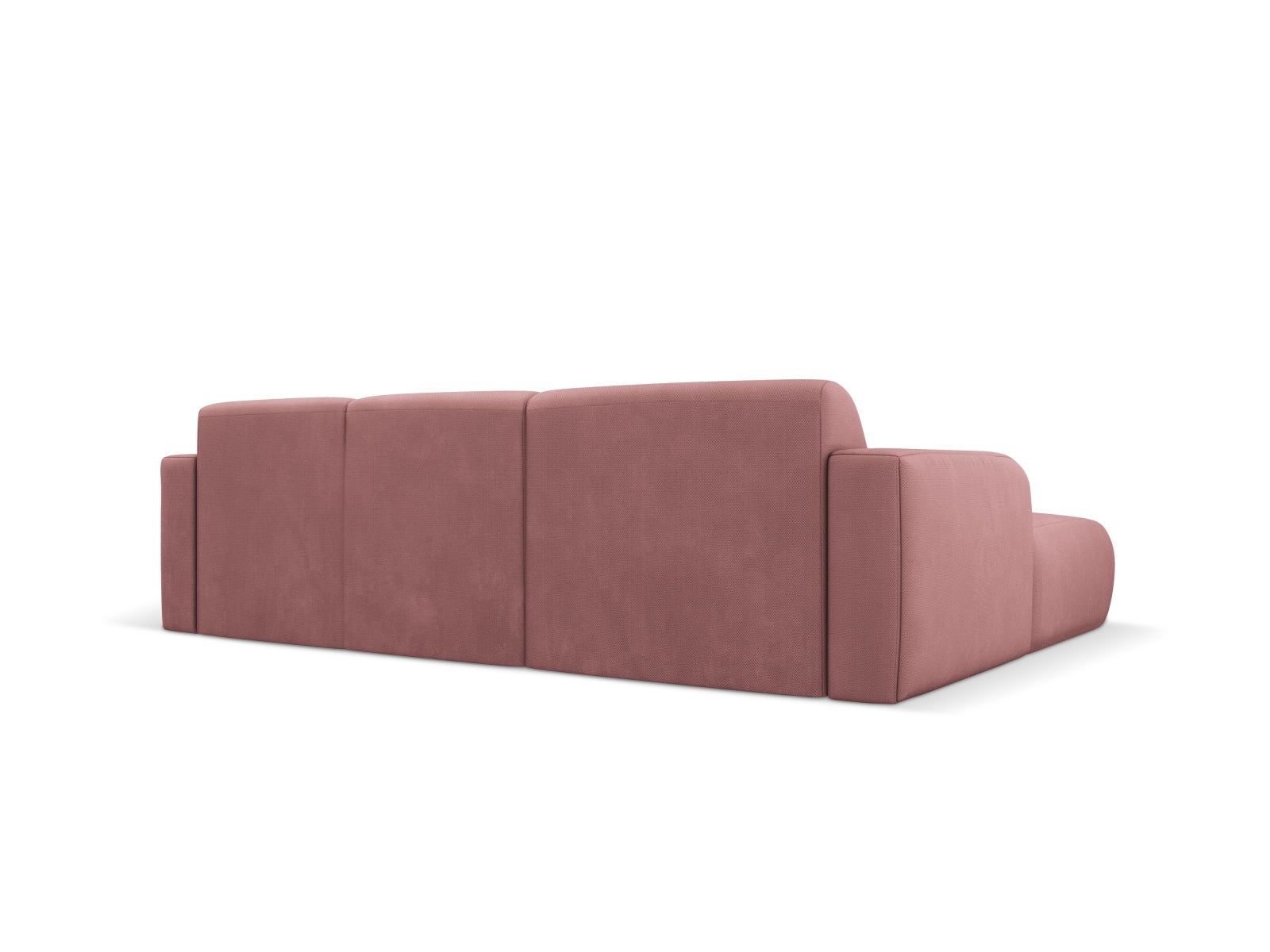 Elegantes Molino Ecksofa links in lebhaftem Pink-Rebel, 4-Sitzer, perfekt für trendbewusste Wohnkonzepte, erhältlich bei KAQTU.