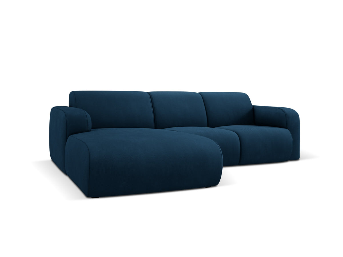 Molino Ecksofa links 4 Sitzer in Royal Blue-Rebel präsentiert im Onlineshop von KAQTU Design AG. L-Sofa links ist von Micadoni