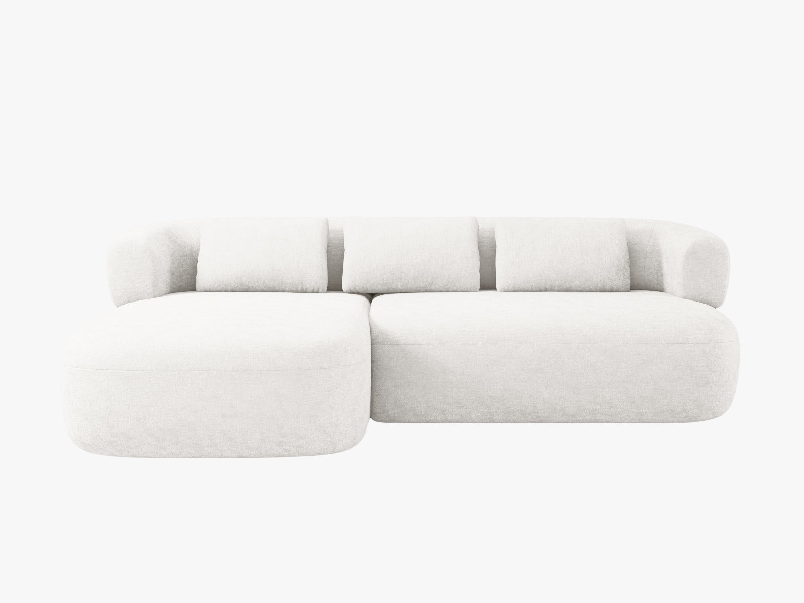 Jenny Ecksofa links 5 Sitzer in Light Beige-Perfect Harmony präsentiert im Onlineshop von KAQTU Design AG. L-Sofa links ist von Micadoni