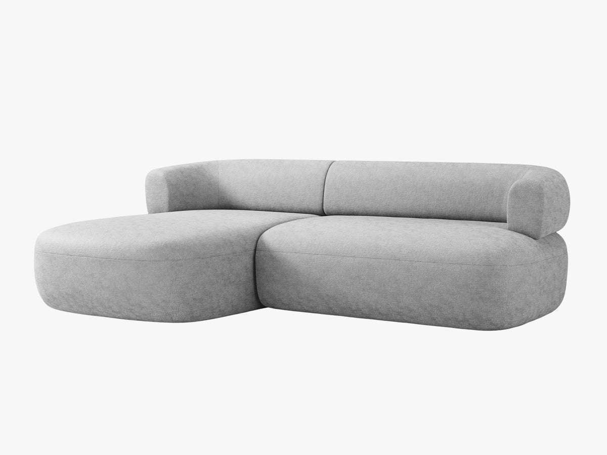 Jenny Ecksofa links 5 Sitzer in Silver-Perfect Harmony präsentiert im Onlineshop von KAQTU Design AG. L-Sofa links ist von Micadoni