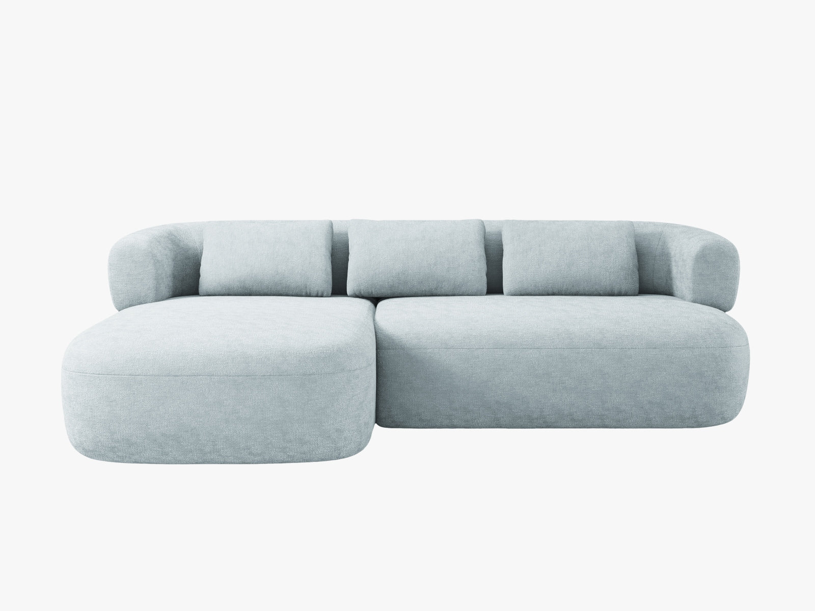 Jenny Ecksofa links 5 Sitzer in Light Blue präsentiert im Onlineshop von KAQTU Design AG. Ecksofa links ist von Micadoni