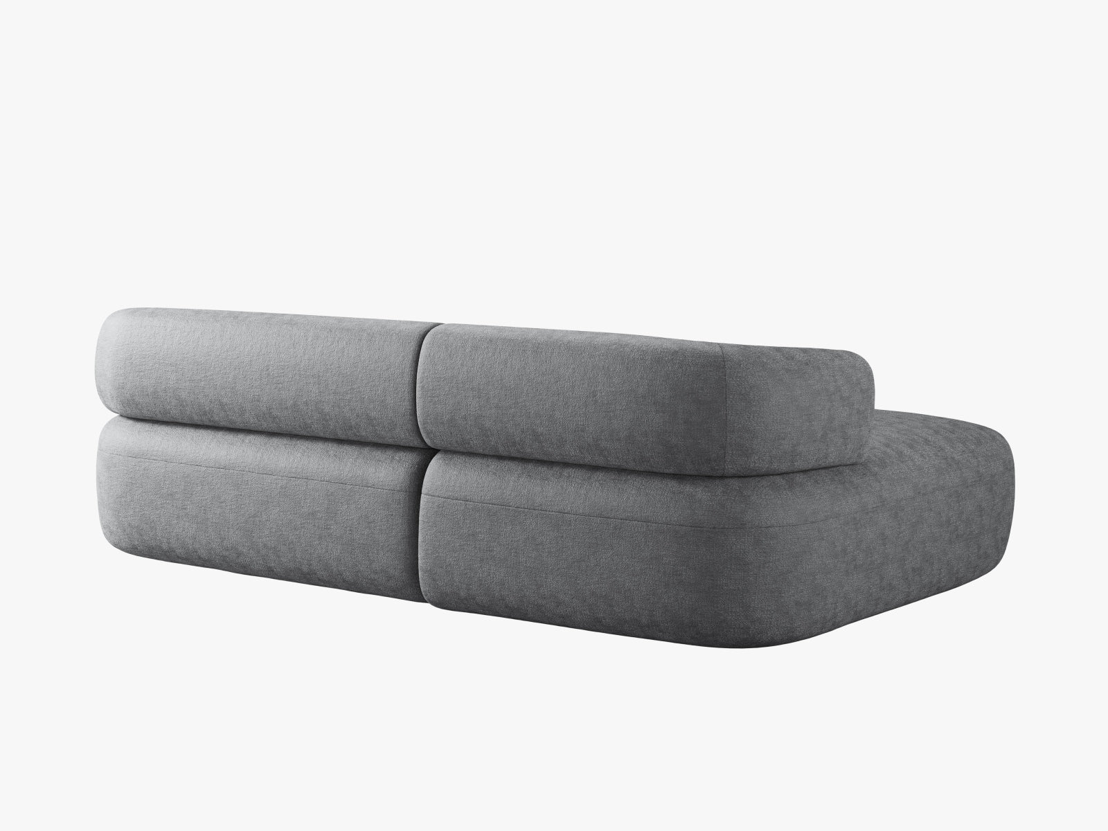 Modernes 5-Sitzer Ecksofa Jenny links in edlem Dunkelgrau, ideal für gemütliche und stilvolle Wohnräume. Hochwertige Verarbeitung von Micadoni.
