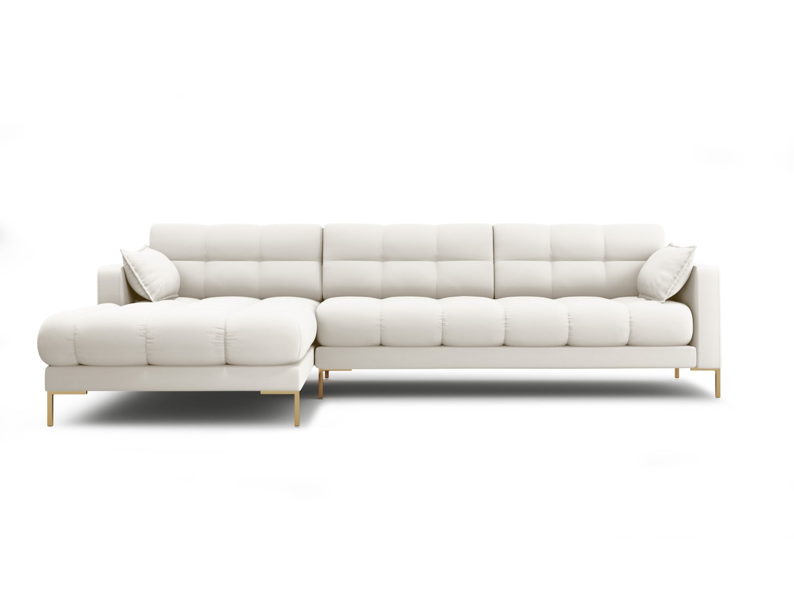 Mamaia Ecksofa links 5 Sitzer in Light Beige/Gold präsentiert im Onlineshop von KAQTU Design AG. Ecksofa links ist von Micadoni