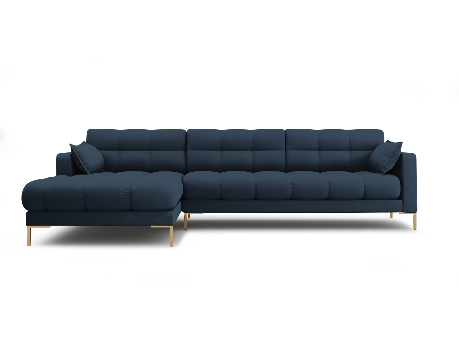 Mamaia Ecksofa links 5 Sitzer in Blue/Gold präsentiert im Onlineshop von KAQTU Design AG. Ecksofa links ist von Micadoni