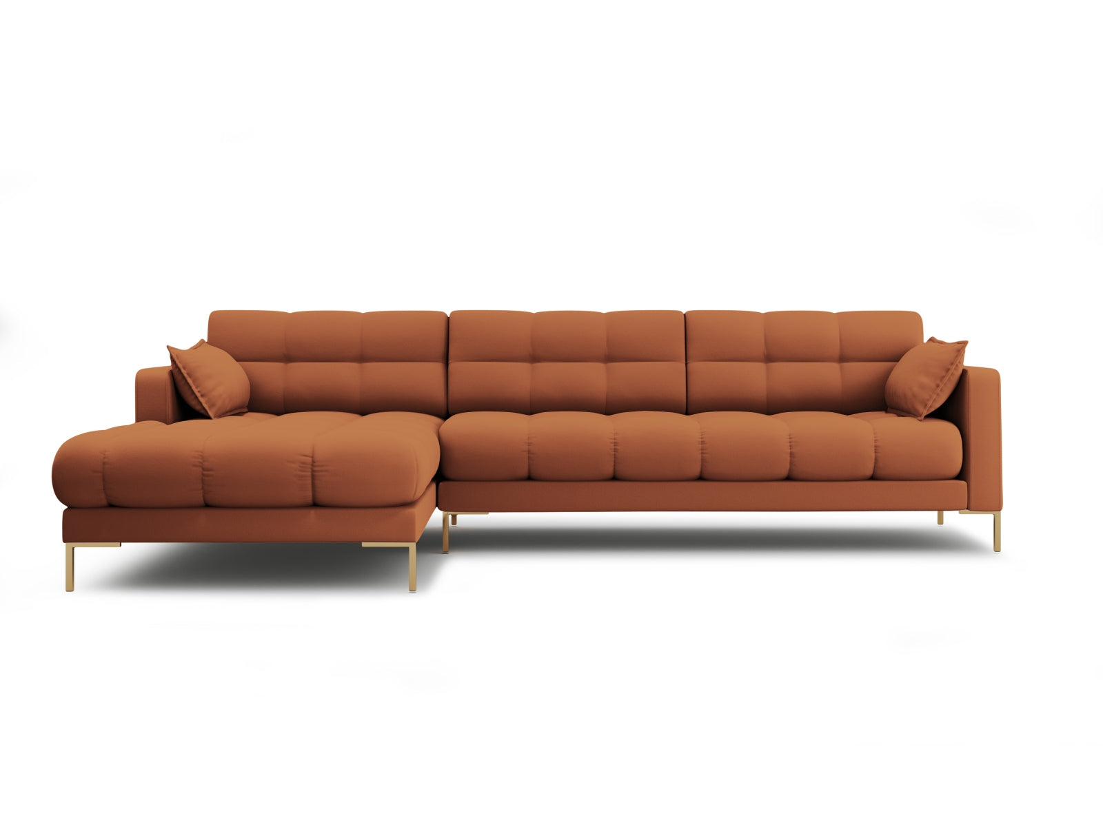 Mamaia Ecksofa links 5 Sitzer in Brick/Gold präsentiert im Onlineshop von KAQTU Design AG. Ecksofa links ist von Micadoni