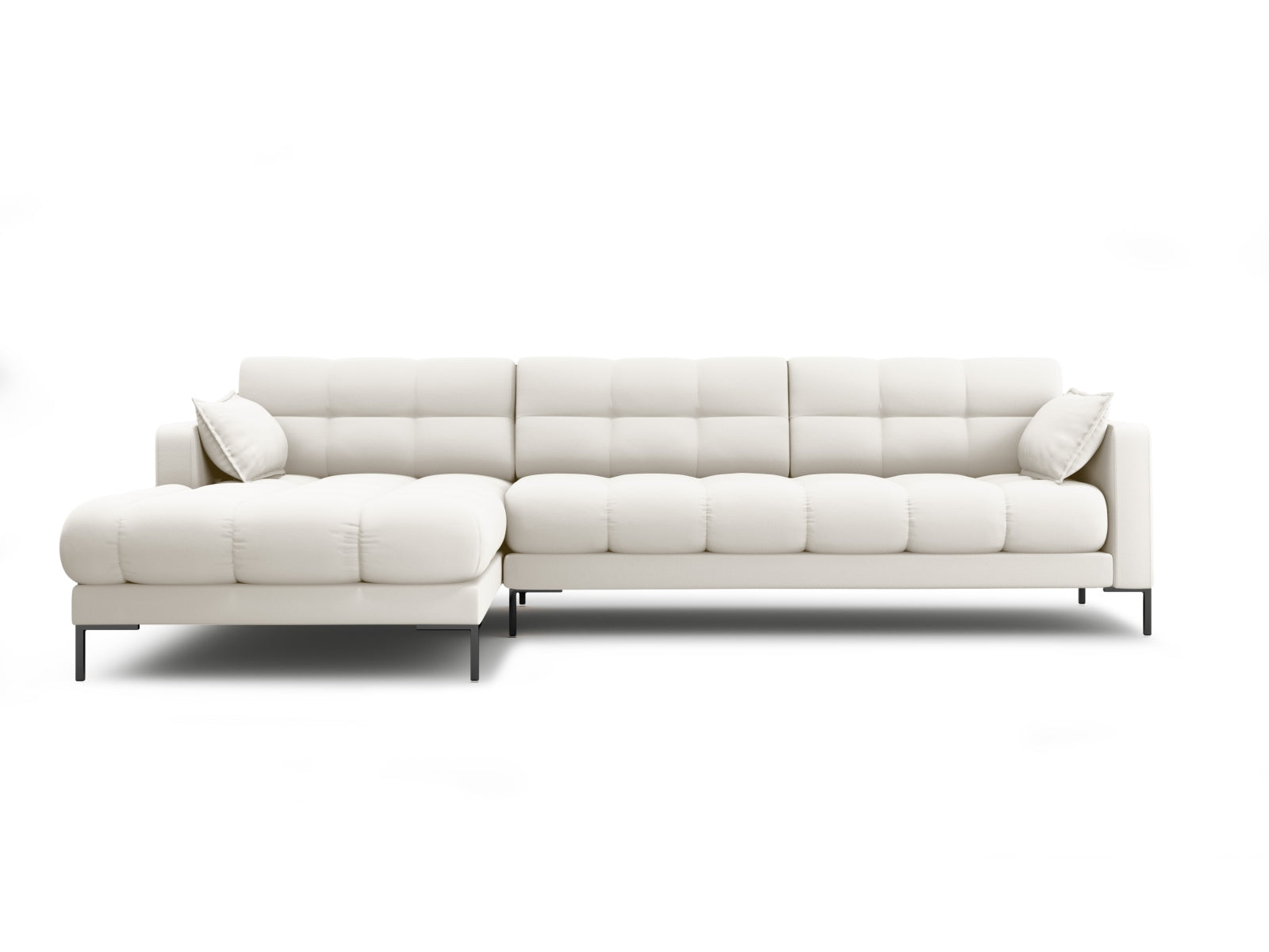 Mamaia Ecksofa links 5 Sitzer in Light Beige/Schwarz präsentiert im Onlineshop von KAQTU Design AG. Ecksofa links ist von Micadoni