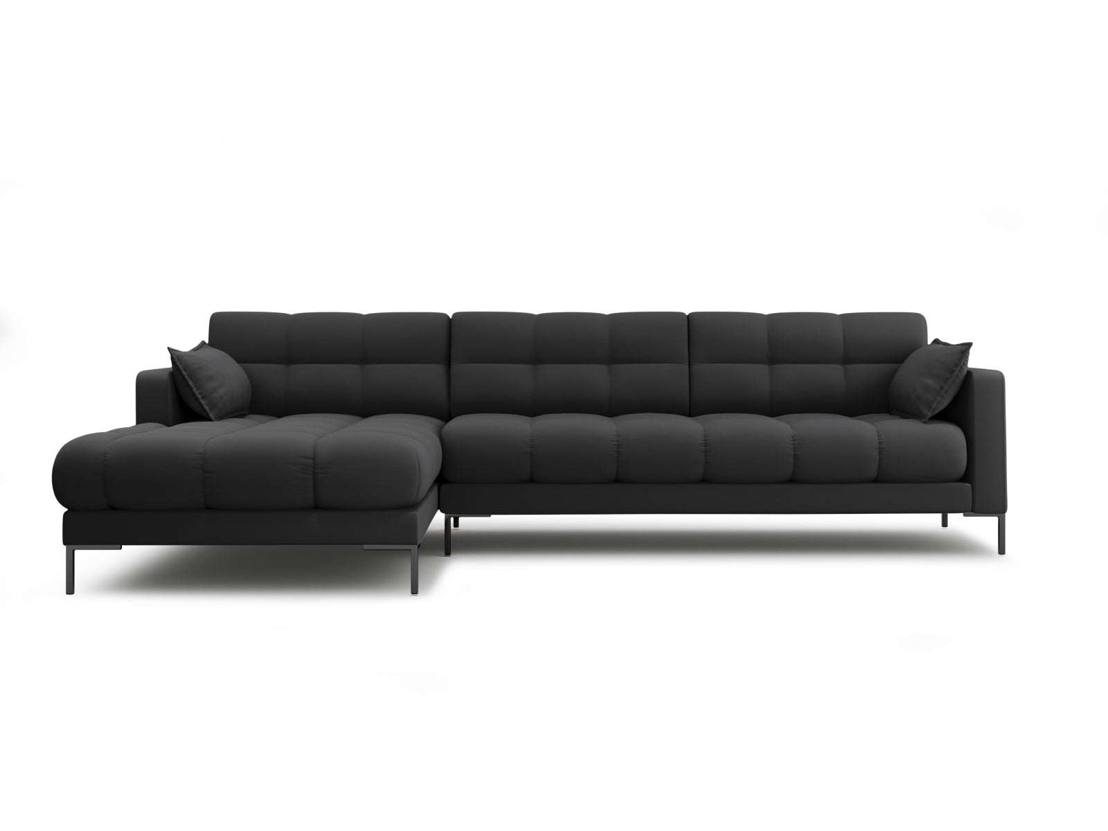 Mamaia Ecksofa links 5 Sitzer in Dark Grey/Schwarz präsentiert im Onlineshop von KAQTU Design AG. Ecksofa links ist von Micadoni
