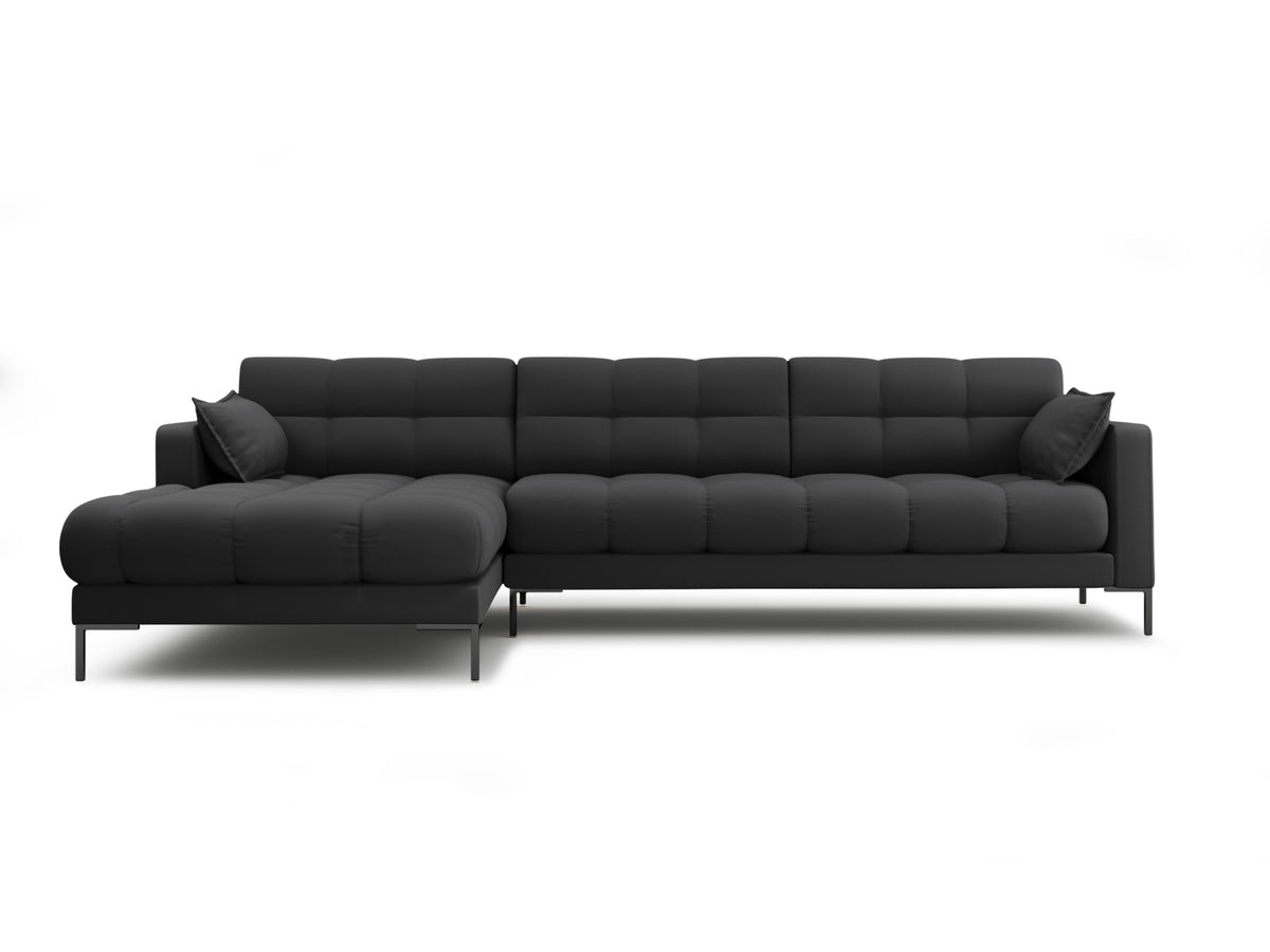 Mamaia Ecksofa links 5 Sitzer in Dark Grey/Schwarz-Neve präsentiert im Onlineshop von KAQTU Design AG. L-Sofa links ist von Micadoni