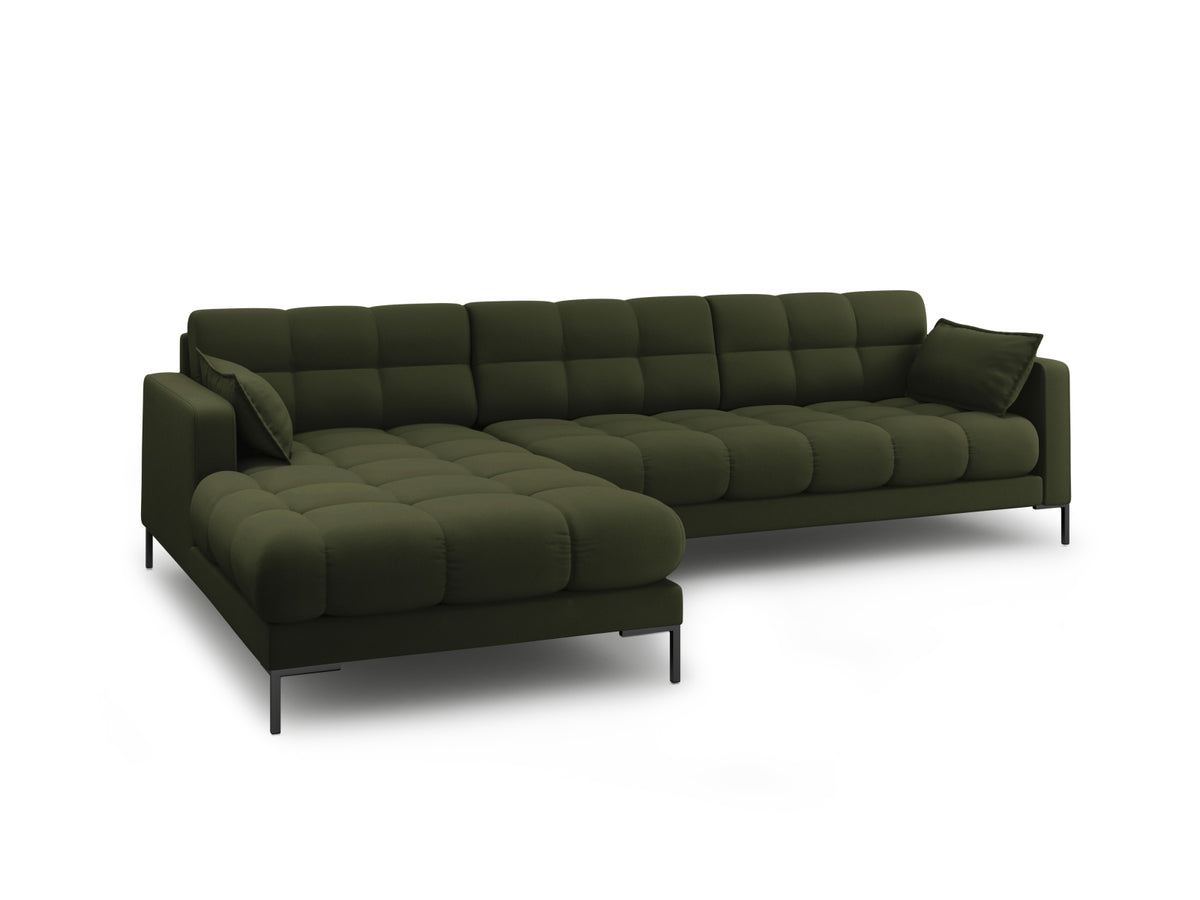 Mamaia Ecksofa links 5 Sitzer in Green/Schwarz-Neve präsentiert im Onlineshop von KAQTU Design AG. L-Sofa links ist von Micadoni