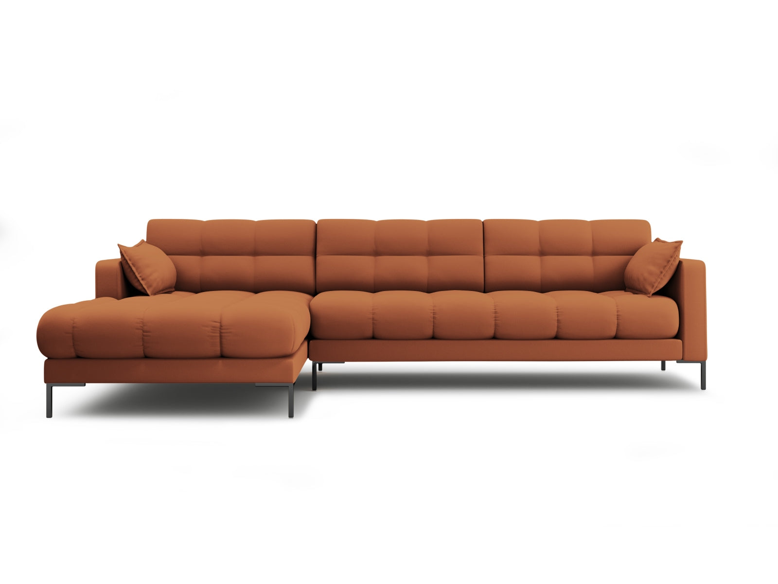 Mamaia Ecksofa links 5 Sitzer in Brick/Schwarz-Neve präsentiert im Onlineshop von KAQTU Design AG. L-Sofa links ist von Micadoni