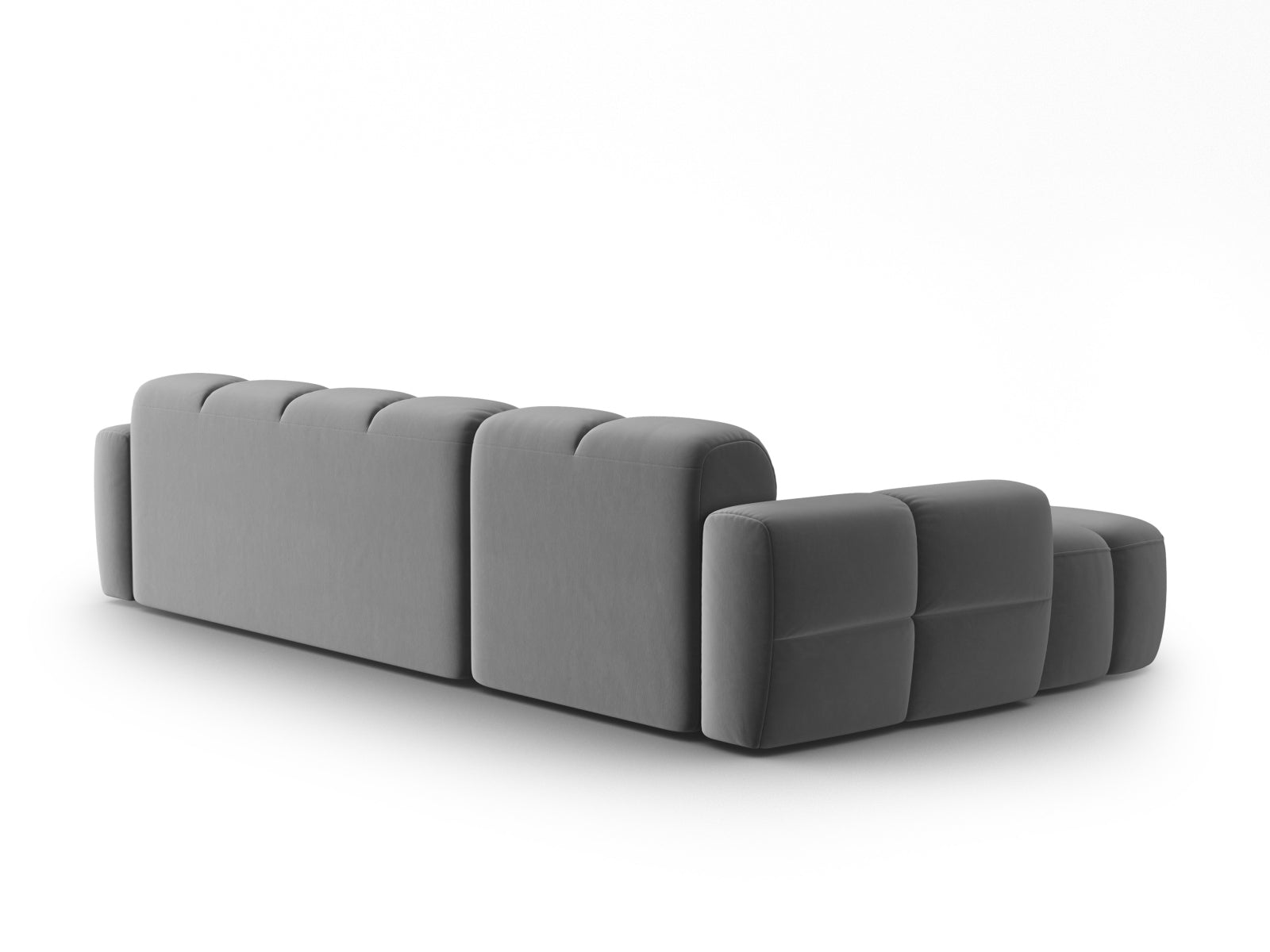 Entdecken Sie das elegante Lisa Velour Ecksofa links von Micadoni. Dieses 4-Sitzer Sofa bietet perfekten Komfort und stilvolles Design für Ihr Zuhause.