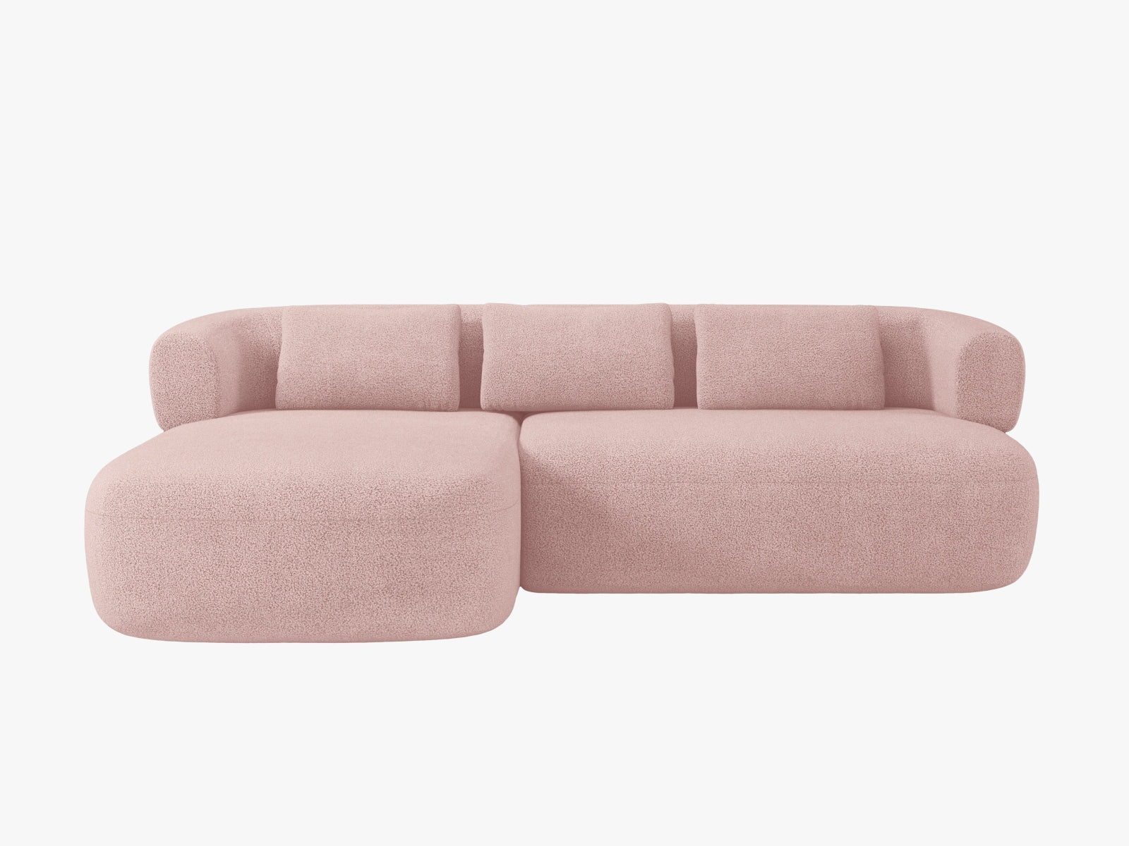 Jenny Ecksofa links 5 Sitzer in Powder Pink präsentiert im Onlineshop von KAQTU Design AG. Ecksofa links ist von Micadoni