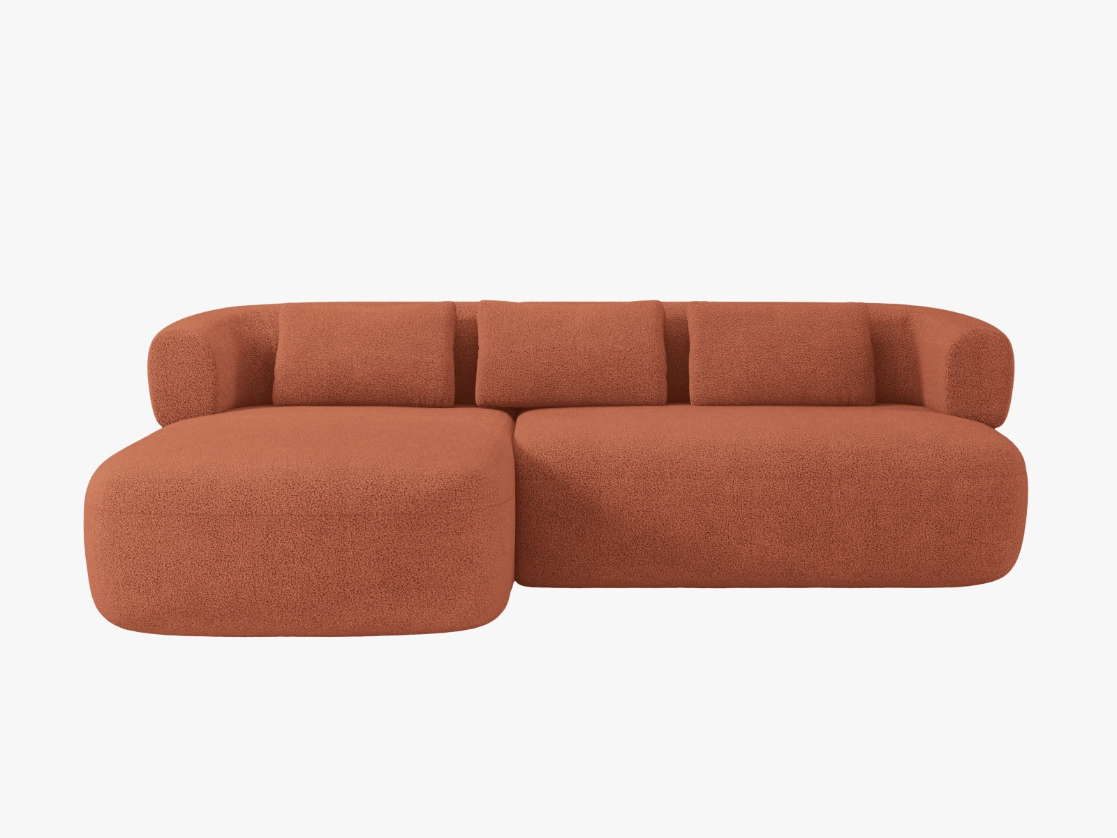 Jenny Ecksofa links 5 Sitzer in Brick präsentiert im Onlineshop von KAQTU Design AG. Ecksofa links ist von Micadoni