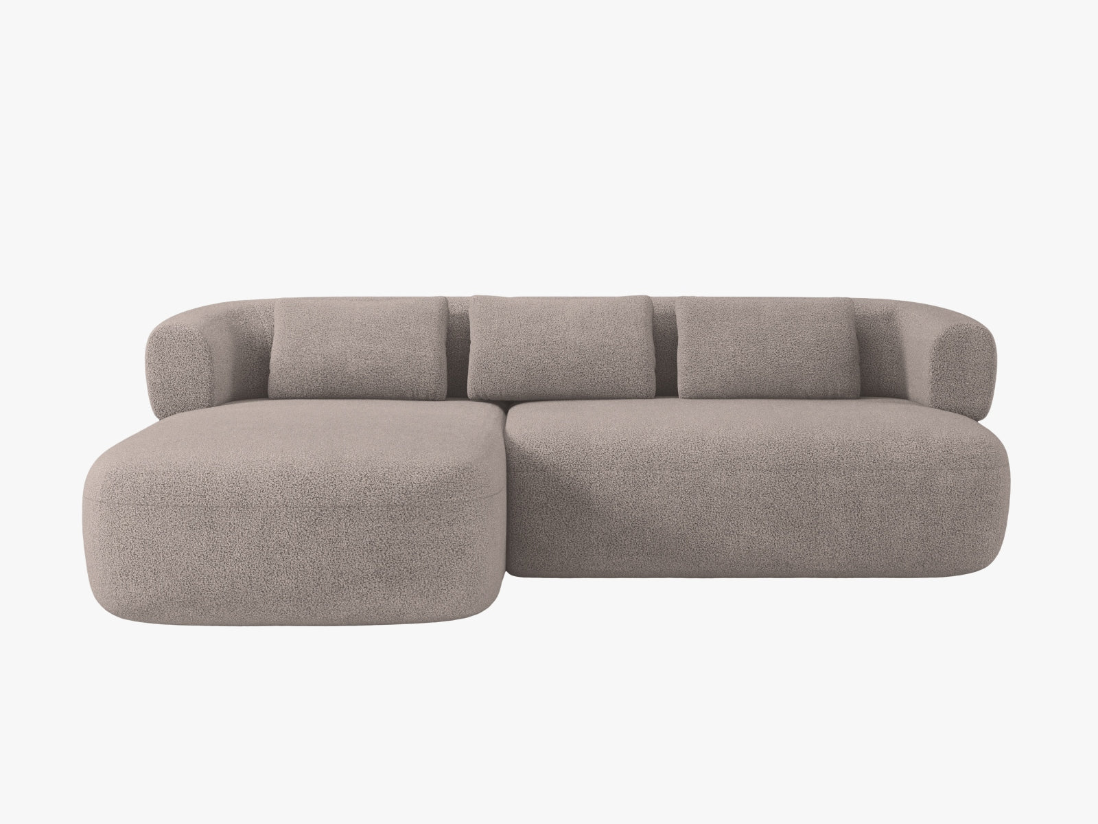Jenny Ecksofa links 5 Sitzer in Light Brown-Now or Never präsentiert im Onlineshop von KAQTU Design AG. L-Sofa links ist von Micadoni