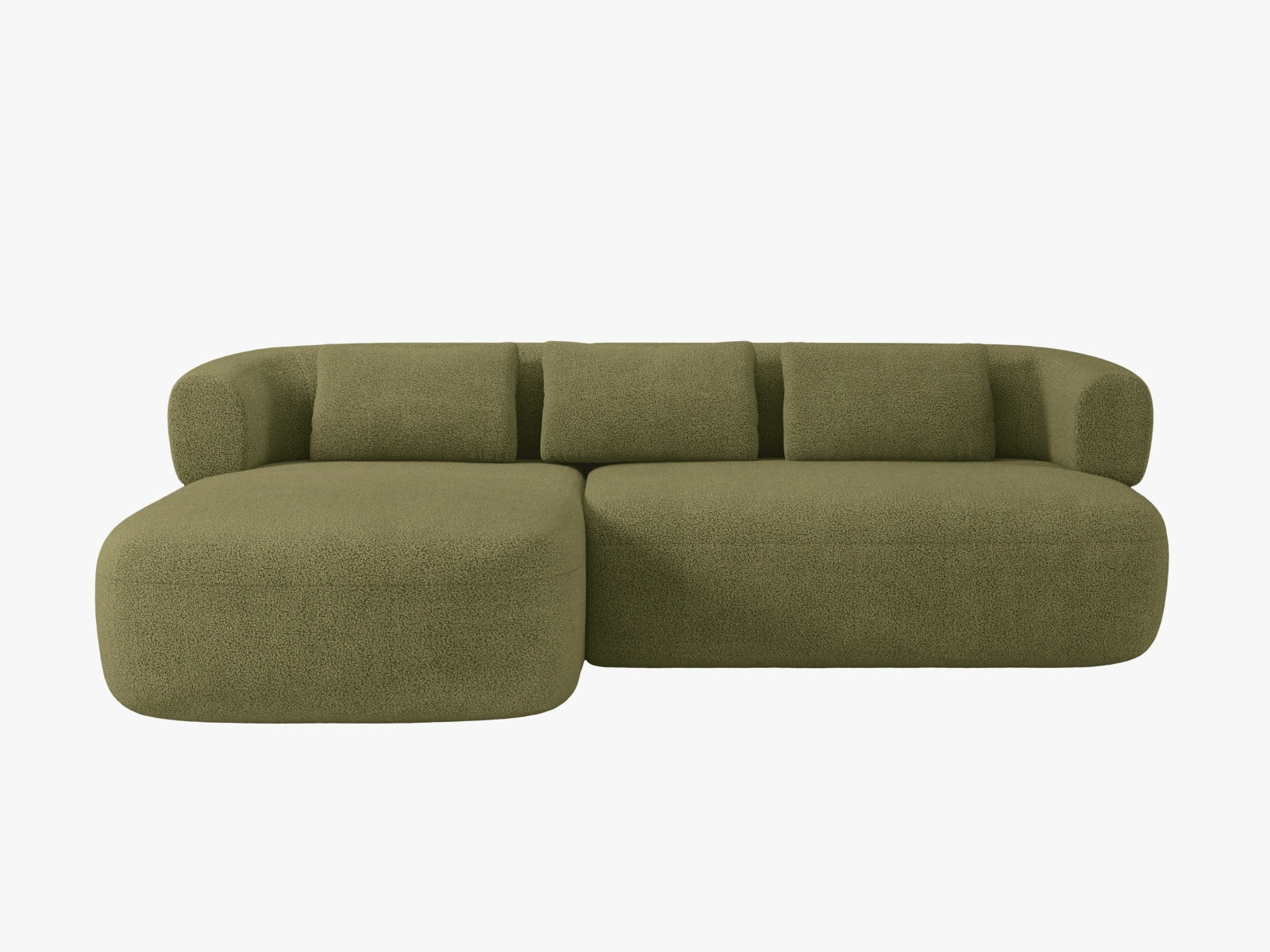 Jenny Ecksofa links 5 Sitzer in Green präsentiert im Onlineshop von KAQTU Design AG. Ecksofa links ist von Micadoni