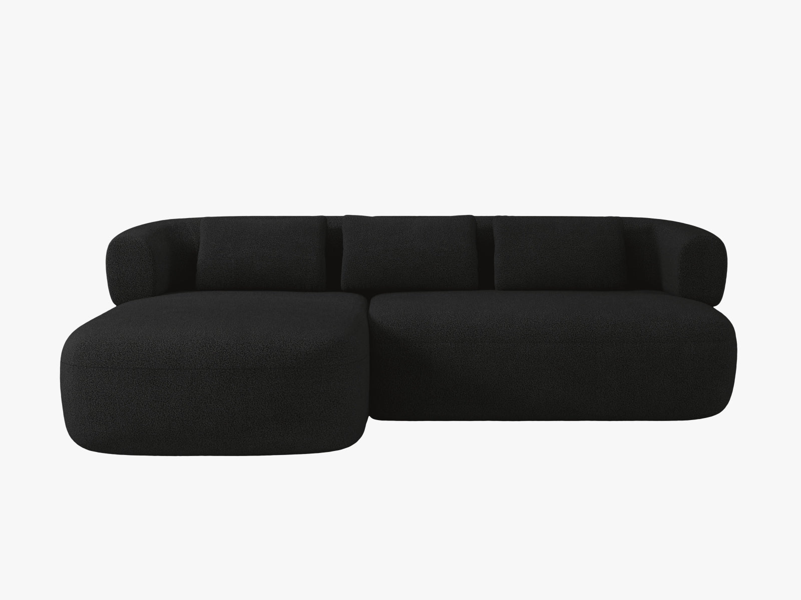 Jenny Ecksofa links 5 Sitzer in Black präsentiert im Onlineshop von KAQTU Design AG. Ecksofa links ist von Micadoni