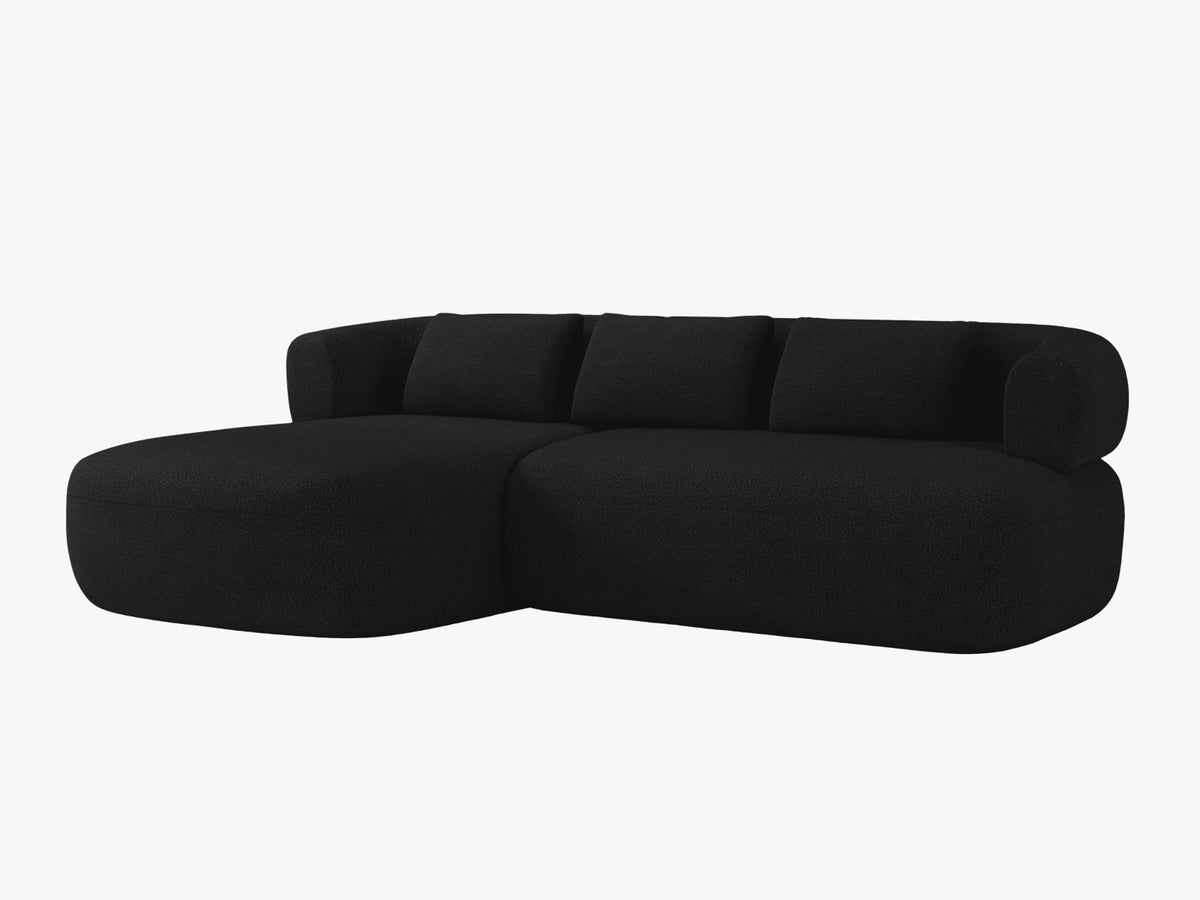 Jenny Ecksofa links 5 Sitzer in Black-Now or Never präsentiert im Onlineshop von KAQTU Design AG. L-Sofa links ist von Micadoni