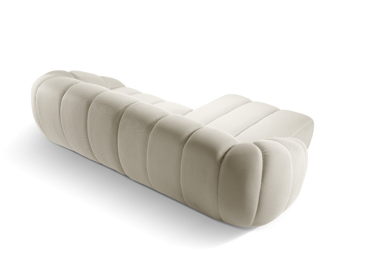 Diana Ecksofa links 4 Sitzer in Light Beige-Sonic präsentiert im Onlineshop von KAQTU Design AG. L-Sofa links ist von Micadoni