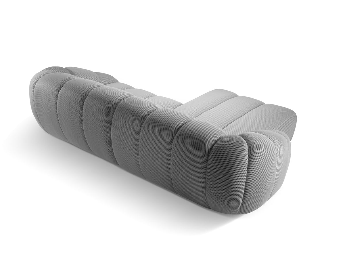 Diana Ecksofa links 4 Sitzer in Silver-Sonic präsentiert im Onlineshop von KAQTU Design AG. L-Sofa links ist von Micadoni