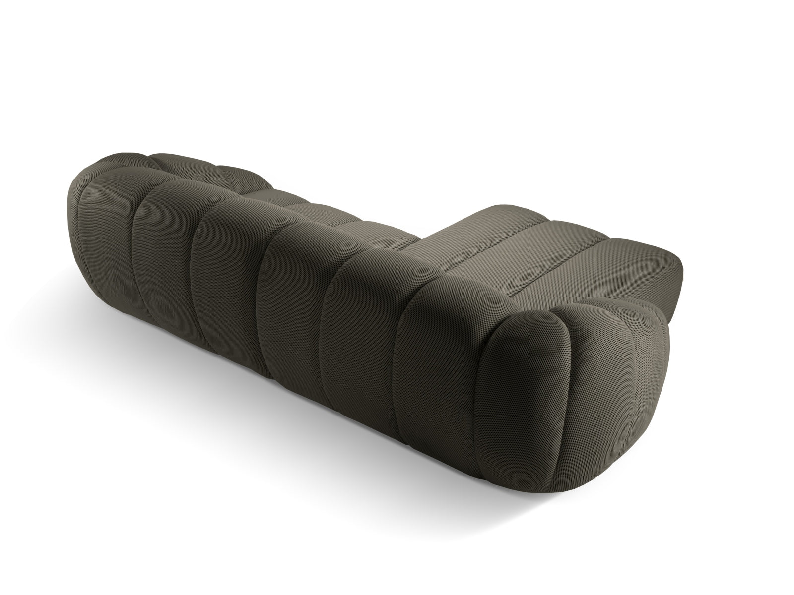 Entdecken Sie das elegante Diana Ecksofa links 4 Sitzer von Micadoni – ideal für stilvolle Wohnräume, vereint Komfort und modernes Design!