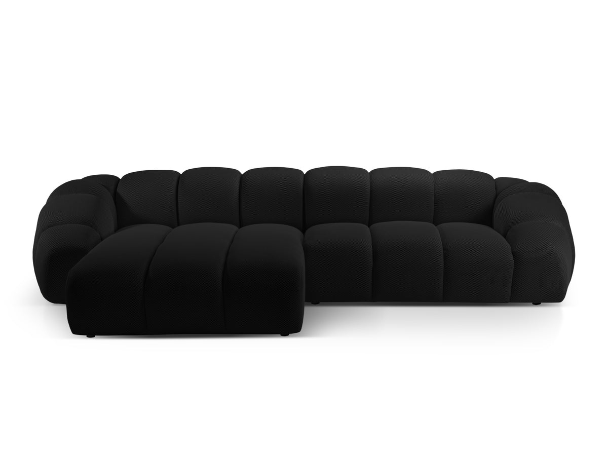 Diana Ecksofa links 4 Sitzer in Black-Sonic präsentiert im Onlineshop von KAQTU Design AG. L-Sofa links ist von Micadoni