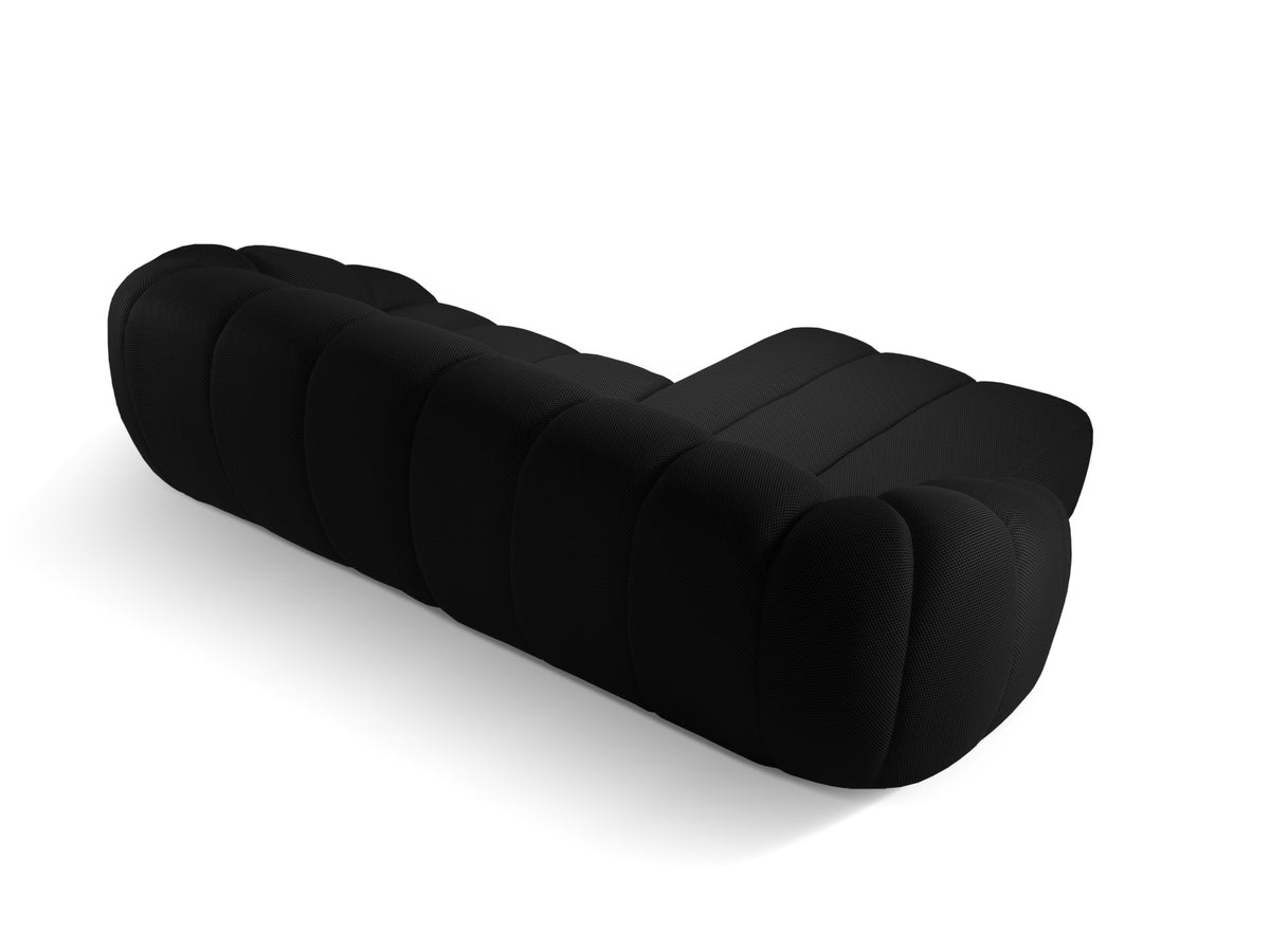 Diana Ecksofa links 4 Sitzer in Black-Sonic präsentiert im Onlineshop von KAQTU Design AG. L-Sofa links ist von Micadoni