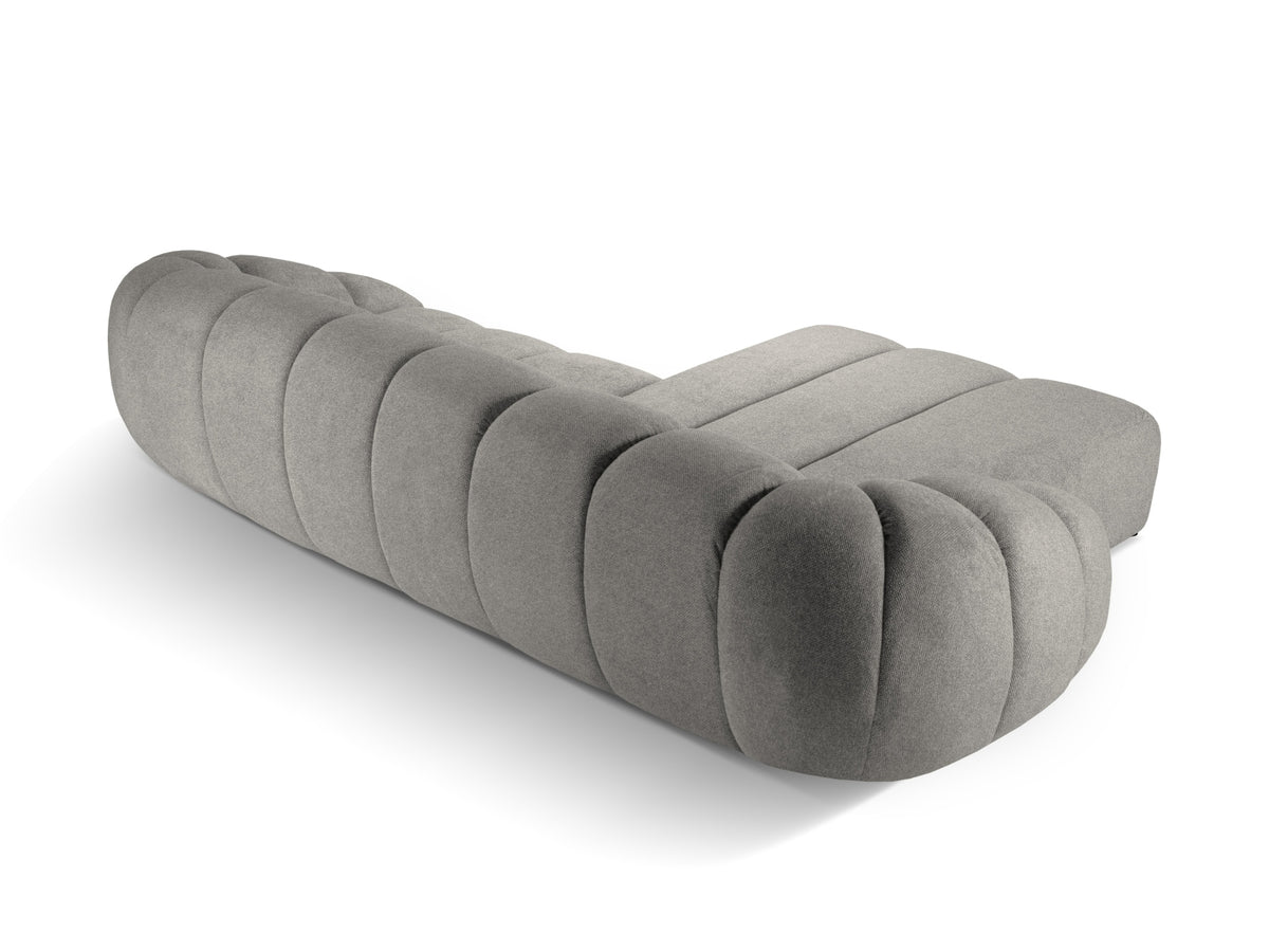 Diana Ecksofa links 4 Sitzer in Light Grey-Bubble präsentiert im Onlineshop von KAQTU Design AG. L-Sofa links ist von Micadoni
