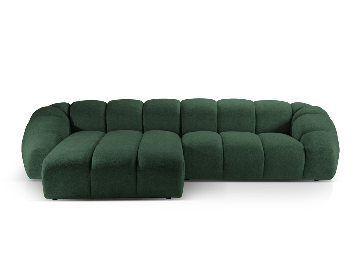 Diana Ecksofa links 4 Sitzer in Green-Bubble präsentiert im Onlineshop von KAQTU Design AG. L-Sofa links ist von Micadoni