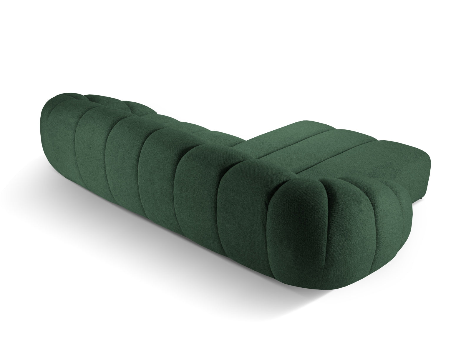 Elegantes 4-Sitzer Diana Ecksofa links in modernem Green-Bubble, ideal für stilvolle Wohnräume. Hochwertige Qualität von Micadoni.