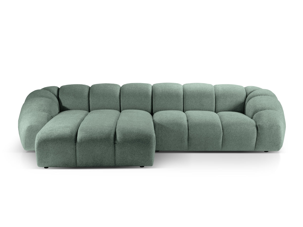Diana Ecksofa links 4 Sitzer in Mint-Bubble präsentiert im Onlineshop von KAQTU Design AG. L-Sofa links ist von Micadoni