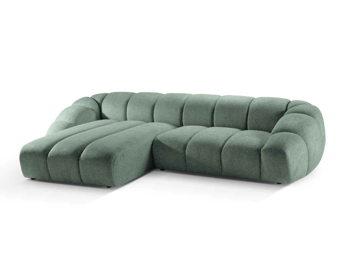 Diana Ecksofa links 4 Sitzer in Mint-Bubble präsentiert im Onlineshop von KAQTU Design AG. L-Sofa links ist von Micadoni