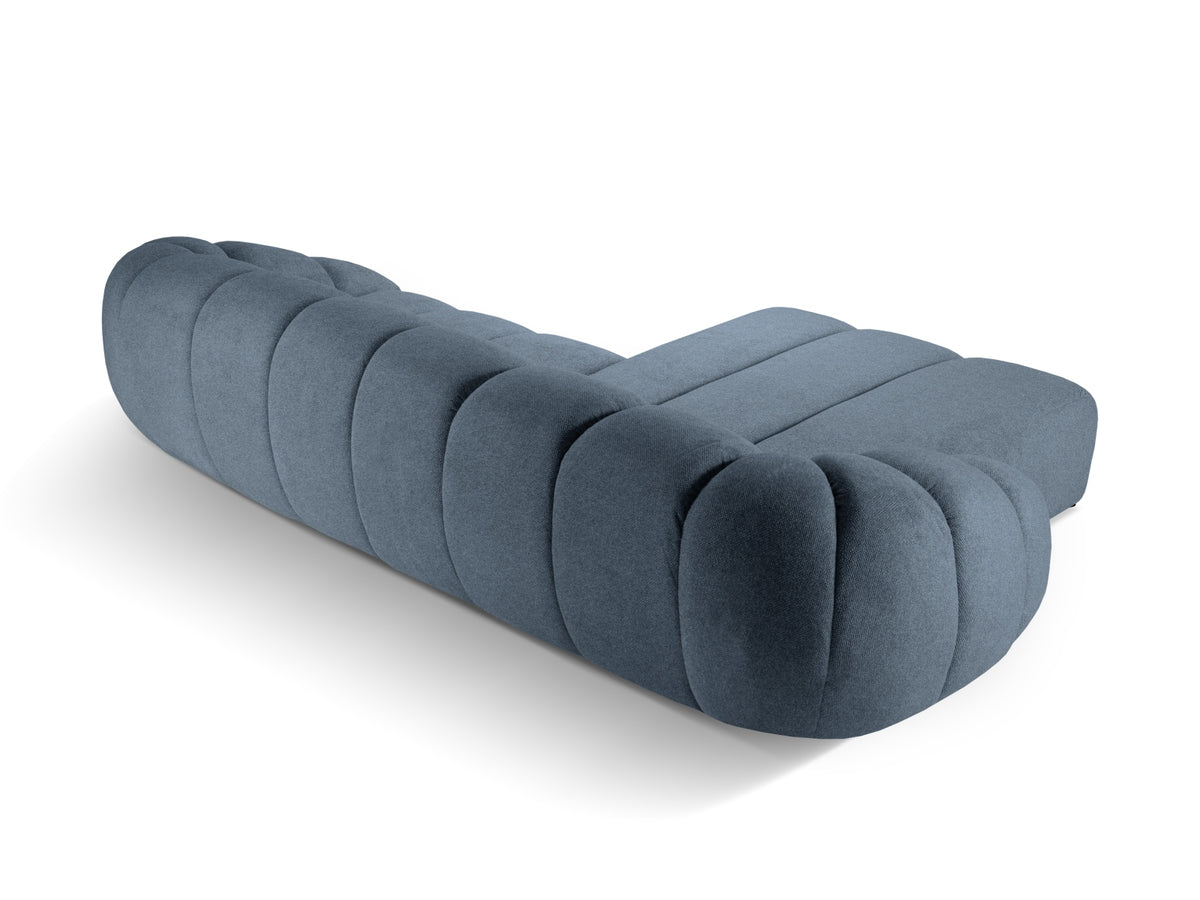 Diana Ecksofa links 4 Sitzer in Blue Jeans-Bubble präsentiert im Onlineshop von KAQTU Design AG. L-Sofa links ist von Micadoni