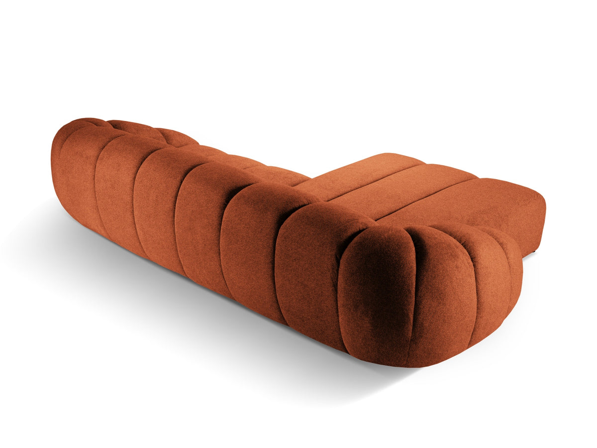 Diana Ecksofa links 4 Sitzer in Terracotta-Bubble präsentiert im Onlineshop von KAQTU Design AG. L-Sofa links ist von Micadoni