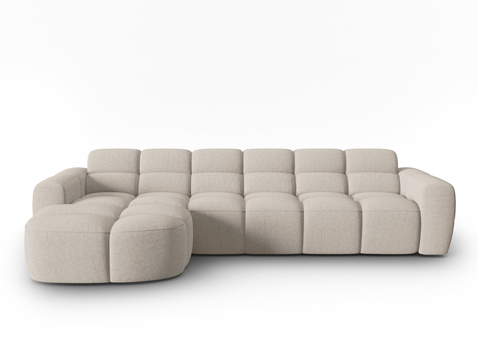 Lisa Ecksofa links 4 Sitzer in Sand präsentiert im Onlineshop von KAQTU Design AG. Ecksofa links ist von Micadoni