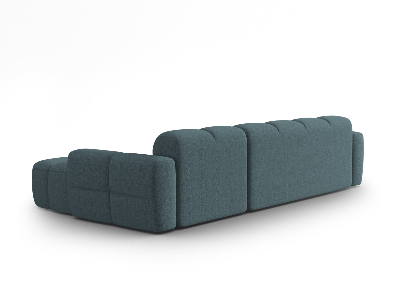 Erleben Sie das stilvolle Lisa Ecksofa links 4 Sitzer von Micadoni. Mit edlem Velours und zeitgemässem Design wird Ihr Wohnraum zum Highlight.
