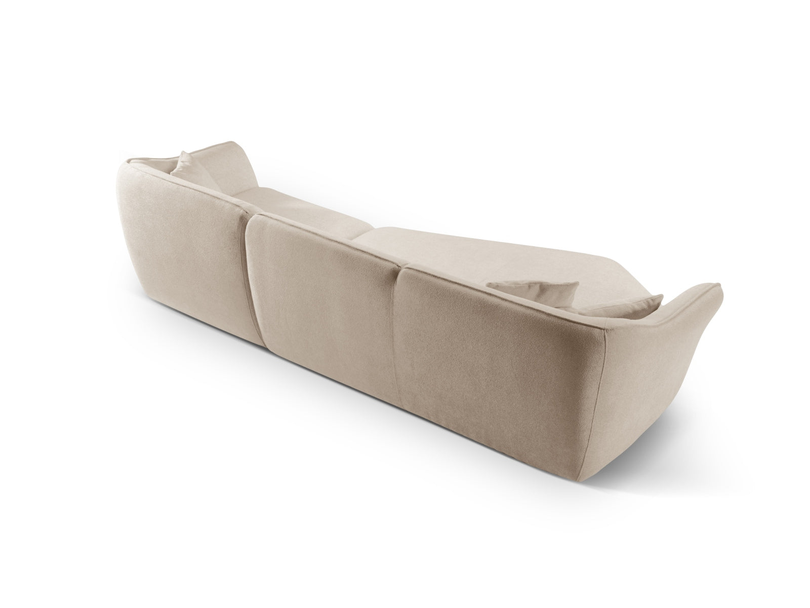 Entdecken Sie das Hailey Boucle Ecksofa links von Micadoni – ein stilvolles 5-Sitzer Sofa, das modernen Komfort und Eleganz vereint.