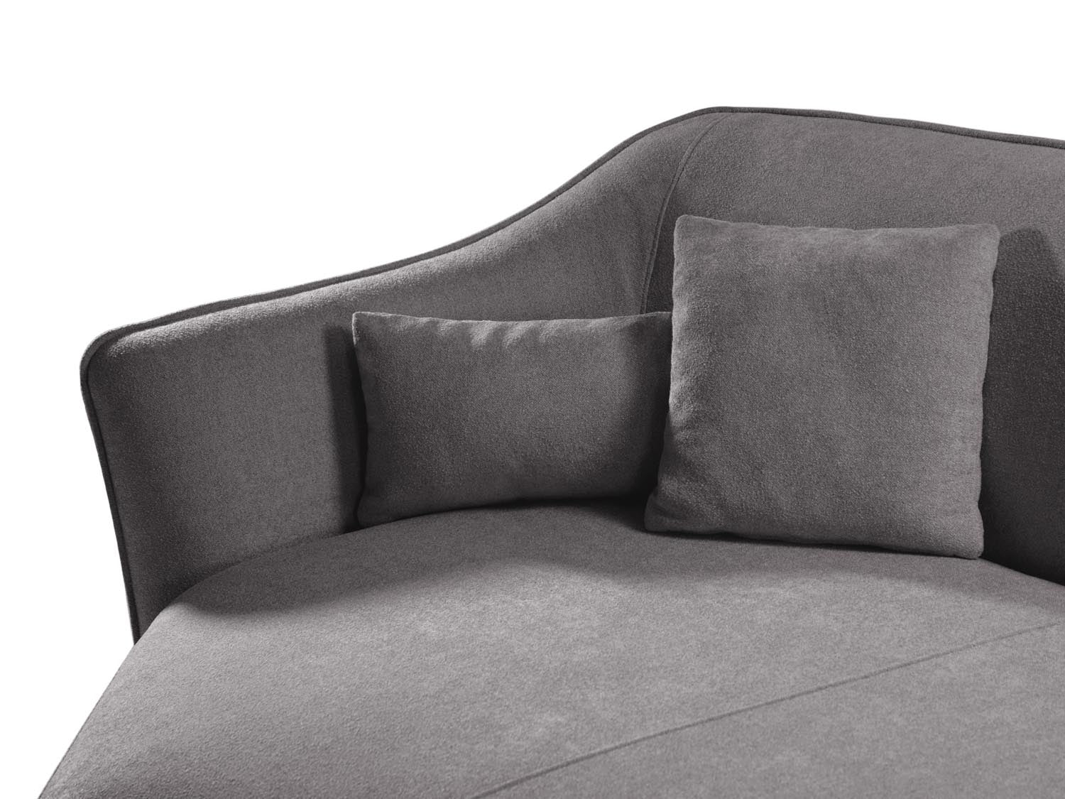 Entdecken Sie das Hailey Boucle Ecksofa links von Micadoni – ein stilvolles 5-Sitzer Sofa, das Komfort und modernes Design vereint.