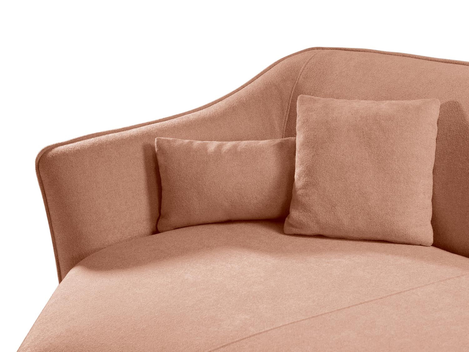 Entdecken Sie das Hailey Boucle Ecksofa links von Micadoni – ein stilvolles 5-Sitzer Sofa, das modernen Komfort und Eleganz vereint.