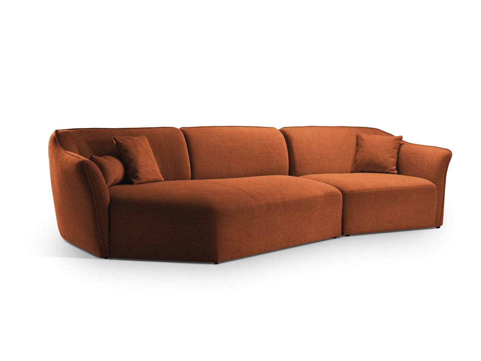 Erleben Sie das Hailey Boucle Ecksofa links von Micadoni – ein elegantes 5-Sitzer Sofa, das modernen Stil und höchsten Komfort bietet.