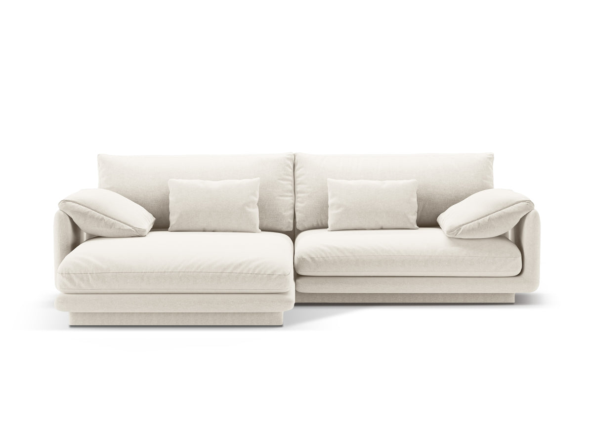 Torino Ecksofa links 4 Sitzer in Ivory-Wind präsentiert im Onlineshop von KAQTU Design AG. L-Sofa links ist von Micadoni