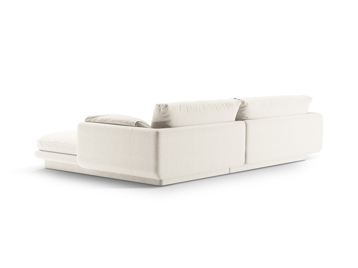 Torino Ecksofa links 4 Sitzer in Ivory-Wind präsentiert im Onlineshop von KAQTU Design AG. L-Sofa links ist von Micadoni
