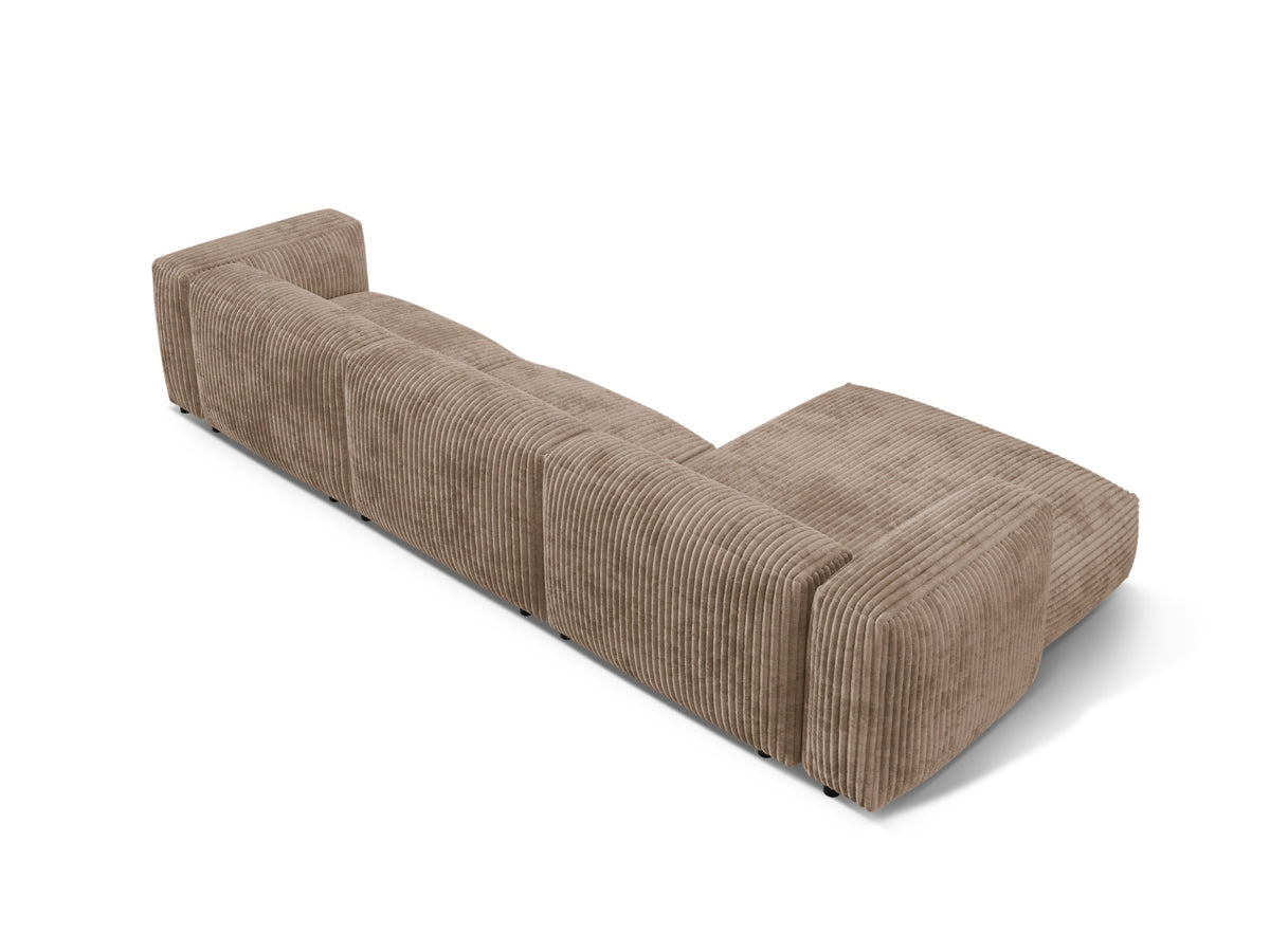 Martina Modulares Ecksofa links 3 Sitzer in Acorn-Tilia präsentiert im Onlineshop von KAQTU Design AG. L-Sofa links ist von Micadoni