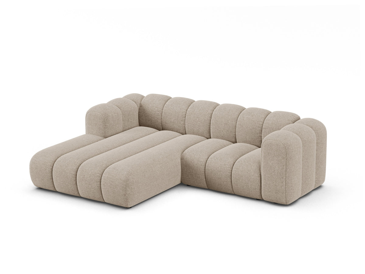 Lupine Modulares Ecksofa links 3 Sitzer in Dark Beige-Eden präsentiert im Onlineshop von KAQTU Design AG. L-Sofa links ist von Micadoni